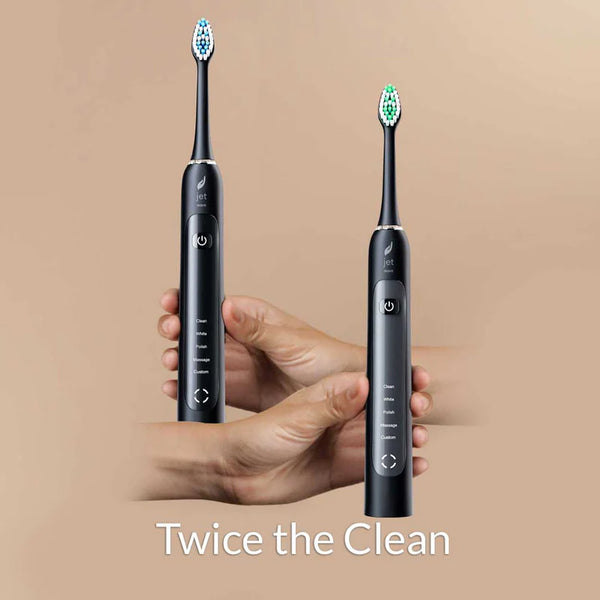 JetWave Sonic Electric Toothbrush Dual Set